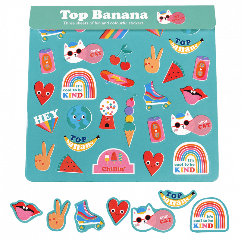 Planches de stickers "Top Banana"