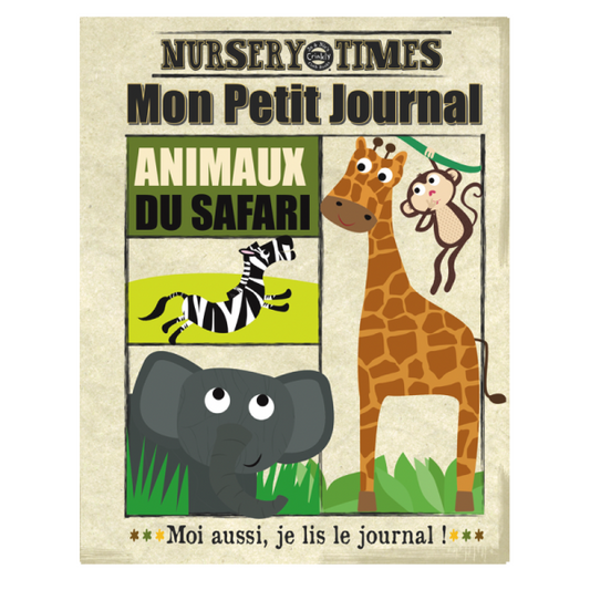 "Mon Premier Journal" - Les animaux du safari