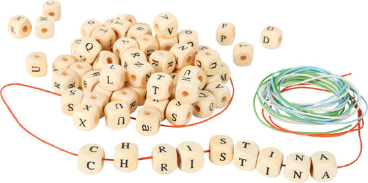 Perles en bois "alphabet"