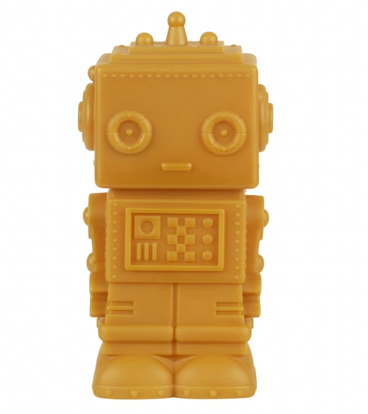 Petite veilleuse robot moutarde
