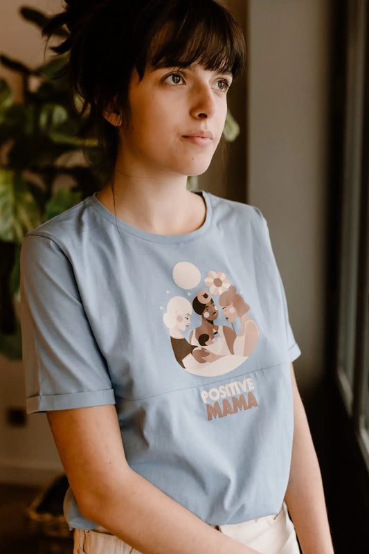 T-shirt d'allaitement Positive Mama