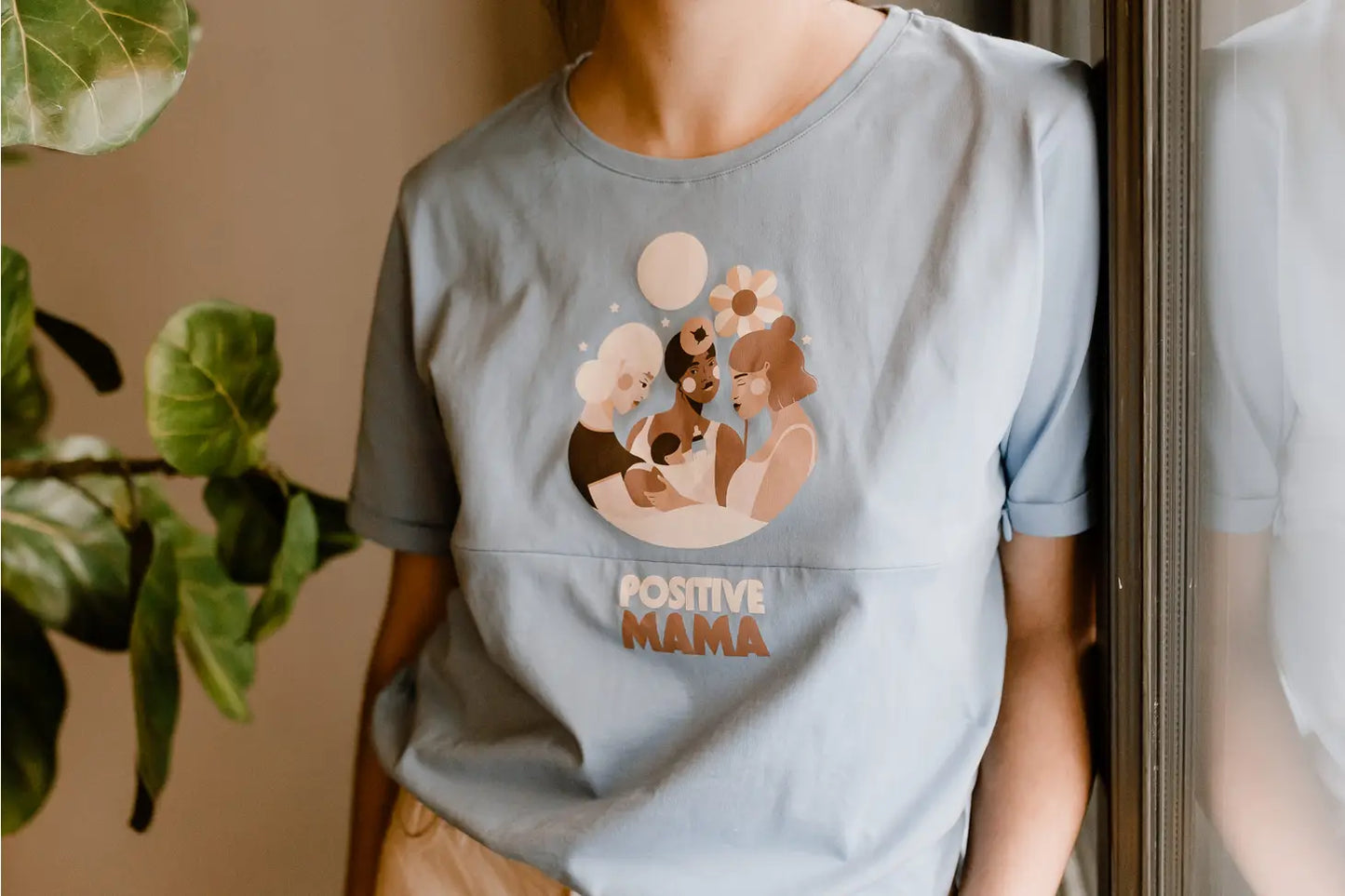 T-shirt d'allaitement Positive Mama