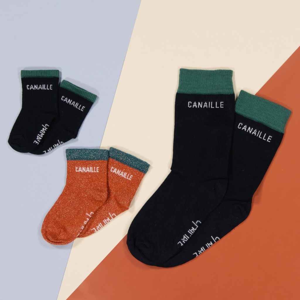 Chaussettes parents-enfants Canaille, Made in France