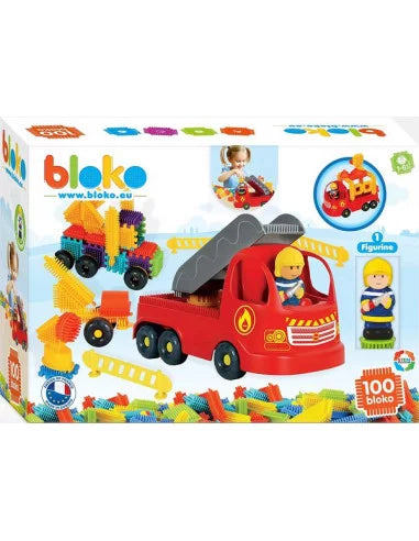 Coffret 100 Bloko "Camion de Pompiers"