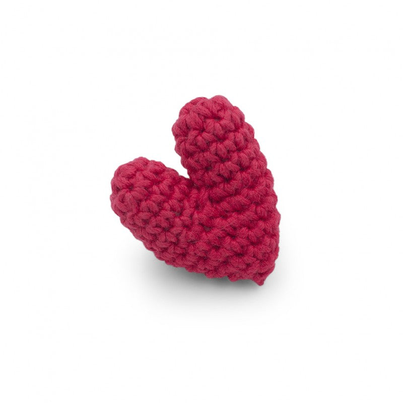 Pin's coeur en crochet